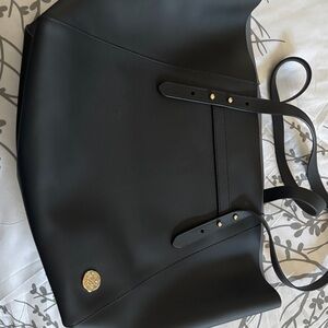 Vince Camuto Black Tote with Gold Accents